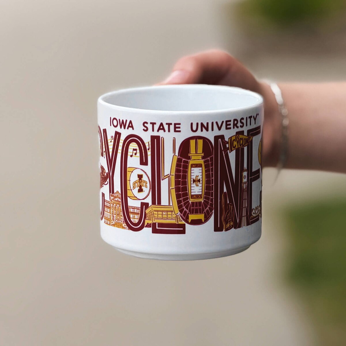 Iowa State Cyclones Doodles Ink Nolan Mug 14-oz